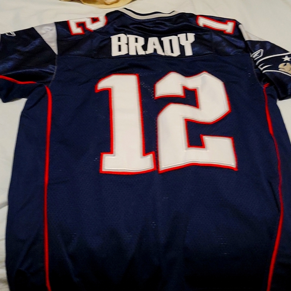 Tom Brady Patriots Jersey with Super Bowl Patch